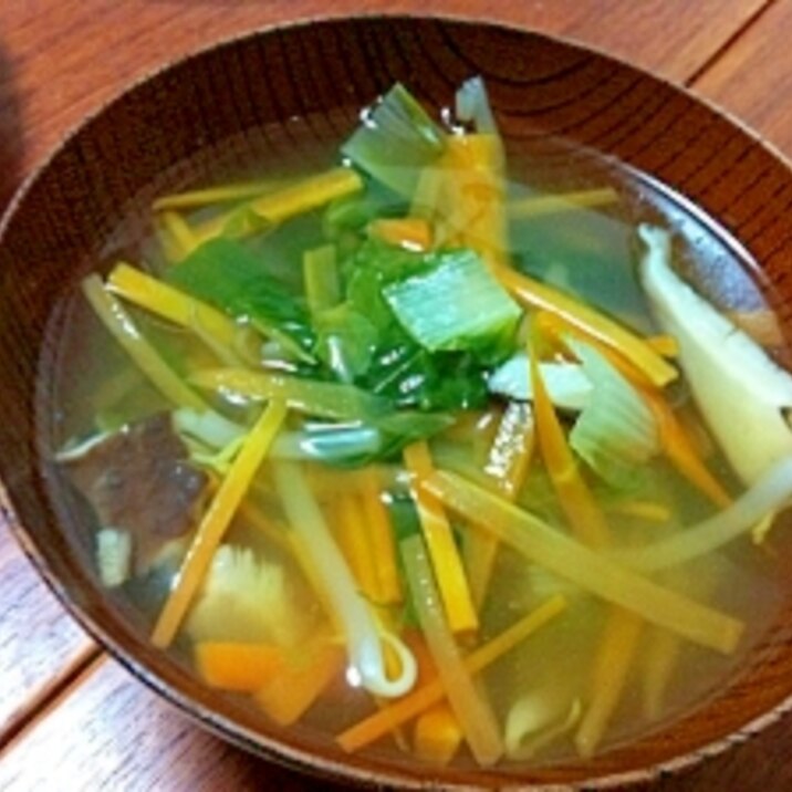 野菜たっぷり中華スープ